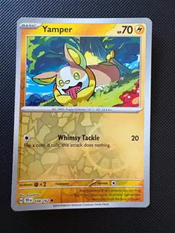 Yamper 058/162 Common Temporal Forces Pokemon Reverse Holo NM - Image 1