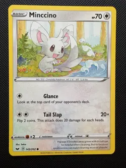 Minccino 145/202 Common Sword & Shield Pokemon - Image 1