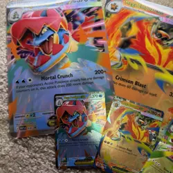 Pokemon TCG Mega Evolution Ascended Heroes 3x Jumbo Lenticular + 3x ex Promo NM - Image 2