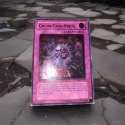 English YUGIOH Crush Card Virus DPKB-EN039 Ultimate Rare 1st Edition MP - Image 1