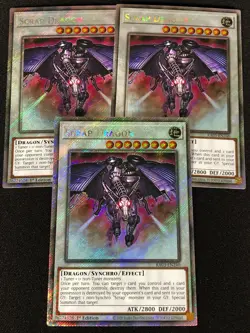 Yugioh Scrap Dragon RA03-EN240 1ST PLATINUM Secret x3 (NM) - Image 1