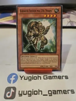 Yu-Gi-Oh Karakuri Soldier MDL 236 Nisamu STBL 1st Edition Common Light Played - Image 1