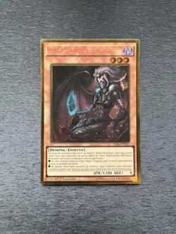 YuGiOh! Alich, Malebranche Of The Burning Abyss PGL3 Misprint No Name No Imprint - Image 1