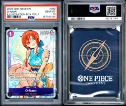 2025 One Piece EN Illustration Box Vol.1 #062 O-Nami PSA 10 - Image 3
