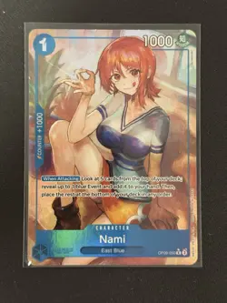 One Piece Emperors in the New World Nami OP09-050 R Alternative Art English - Image 1