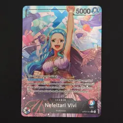 One Piece TCG Nefeltari Vivi OP04-001 Leader Alt Art Kingdoms of Intrigue - NM - Image 1