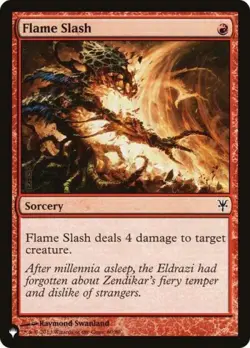 Flame Slash - Near Mint MTG The List - Image 1