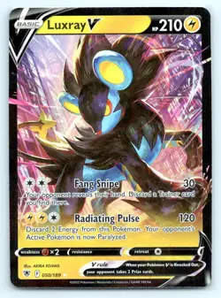 Pokemon Luxray V Astral Radiance ASR V RARE 050/189 NM - Image 1