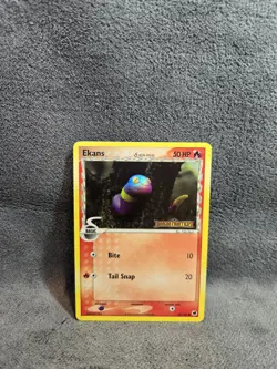 Ekans Delta Species 47/101 EX Dragon Frontiers Reverse Holo Yuka Morii Pokemon - Image 1
