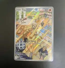 Timburr 183/167 Sv06 Twilight Masquerade Illustration Rare Holo - Image 1