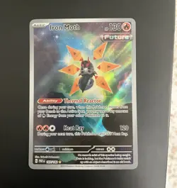Iron Moth SV04 Paradox Rift 187/182 Illustration Rare Holo English Pokemon TCG - Image 1
