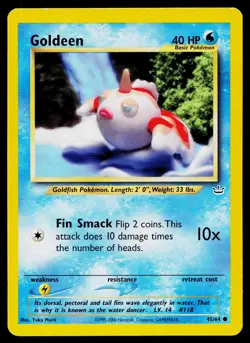 Goldeen 45/64 Common Neo Revelation Pokemon Moderately Played - Image 1