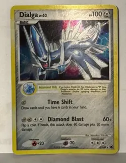 Dialga 4/100 HOLO BLEED ✨ Majestic Dawn Pokemon LP Light Play Fast Shipping - Image 1