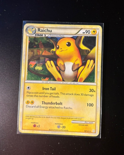 Pokemon TCG Raichu Heartgold & Soulsilver 10/123 Holo Holo Rare - Image 1