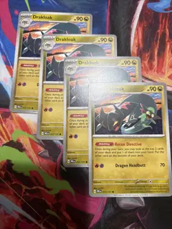4x Drakloak 072/131 Prismatic Evolutions Pokemon Playset x4 - Image 1