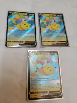 Pokemon TCG Celebrations 25th Anniversary Flying Pikachu V 006/025 - Lot of 3 - Image 2