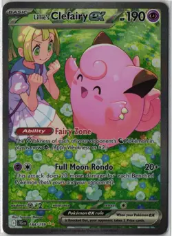 Lillie's Clefairy ex #184/159 Journey Together NM Pokemon TCG - Image 1