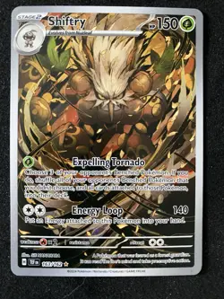 Pokemon TCG Shiftry 163 Illistration Rare Temporal Forces Pikachu Greninja Eevee - Image 1