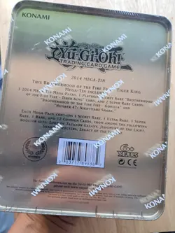 Yu-Gi-Oh Mega Tin 2014 Brotherhood Of The Fire Fist Tiger King Sealed New - Image 3