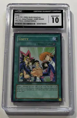 Yu-Gi-Oh! Unity JUMP-EN006, CGC 10, Ultra Rare - Image 1