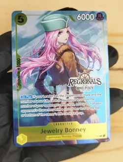 Textured Promo Regionals 25-26 - Jewelry Bonney P-085 One Piece Card Game OP TCG - Image 2