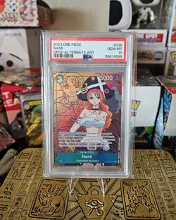 NAMI ALTERNATE ART OP02-036 - One Piece Paramount War PSA 10 GEM MINT - Image 1