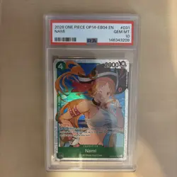 2026 ONE PIECE OP14-EB04-THE AZURE SEA'S SEVEN #031 NAMI PSA 10 - Image 1
