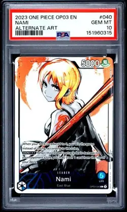 Nami - Alt Art - PSA 10 - OP03-040 - One Piece - Pillars of Strength - 2023 - EN - Image 1
