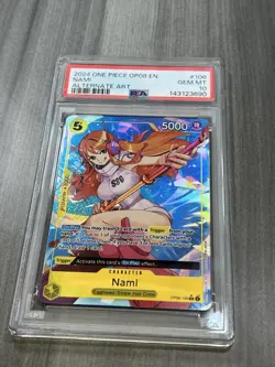PSA 10- Nami #OP08-106 2024 One Piece Two Legends Alternate Art - Image 1