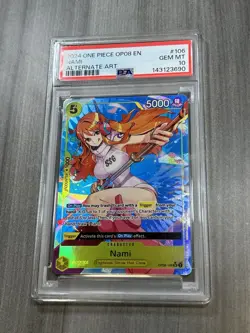 PSA 10- Nami #OP08-106 2024 One Piece Two Legends Alternate Art - Image 2