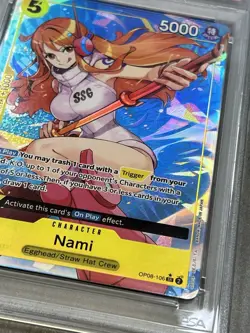 PSA 10- Nami #OP08-106 2024 One Piece Two Legends Alternate Art - Image 3