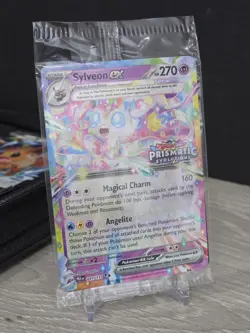 Pokemon Card TCG Sylveon EX 041/131 Sealed Holo Promo Prismatic Evolutions Stamp - Image 1