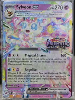 Pokemon Card TCG Sylveon EX 041/131 Sealed Holo Promo Prismatic Evolutions Stamp - Image 5