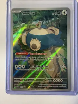 Snorlax 051 SV Scarlet & Violet Promo Card Full Art Holo Illustration Rare - Image 1
