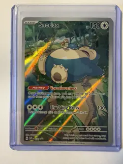 Snorlax 051 SV Scarlet & Violet Promo Card Full Art Holo Illustration Rare - Image 3