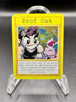 Prof Oak (Professor Oak) - Pluto Coco Mini - Holo - Tiredbutwoke Fan Art Card - Image 1