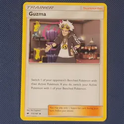 Guzma 115/147 - Burning Shadows - Uncommon Pokemon Card - LP - Image 1
