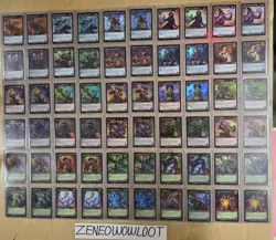 WORLD OF WARCRAFT TCG TIMEWALKERS FOIL & NON-FOIL 60 CARD SET ALL ALT ART WOW - Image 1