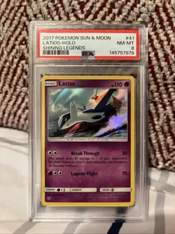 Pokemon Latios Holo Rare Card 41/73 Shining Legends English Unlimited TCG - Image 1