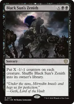Black Sun's Zenith (R) #71 Commander: Lorwyn Eclipsed MTG NM - Image 1