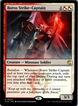 Boros Strike-Captain 25 Rare Ravnica: Clue Edition Magic: The Gathering LP - Image 1