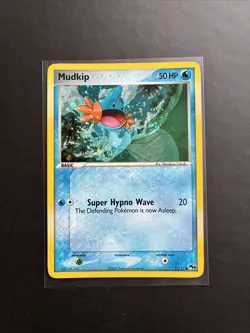 Pokemon TCG Mudkip 11/17 Holo POP Series 4 2006 Vintage Swirl LP - Image 1