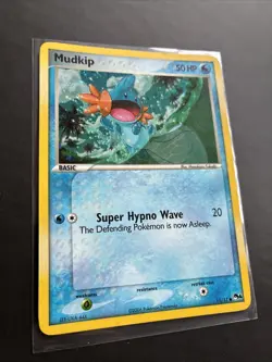 Pokemon TCG Mudkip 11/17 Holo POP Series 4 2006 Vintage Swirl LP - Image 2