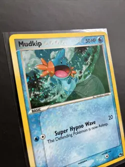 Pokemon TCG Mudkip 11/17 Holo POP Series 4 2006 Vintage Swirl LP - Image 3