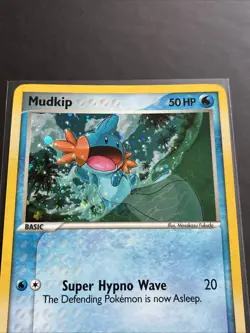 Pokemon TCG Mudkip 11/17 Holo POP Series 4 2006 Vintage Swirl LP - Image 4