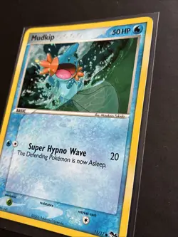Pokemon TCG Mudkip 11/17 Holo POP Series 4 2006 Vintage Swirl LP - Image 5