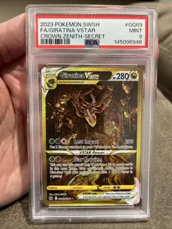 2023 Pokemon SWSH Crown Zenith Giratina VSTAR Galarian Gallery #GG69/GG70 PSA 9 - Image 3