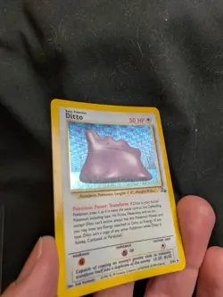 Pokemon TCG Ditto Fossil 3/62 Holo NM 1999-2000 Great Condition - Image 3