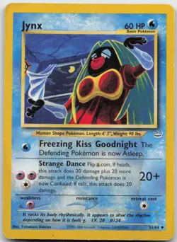 Jynx 31/64 Tomokazu Komiya Uncommon Neo Revelation Pokemon TCG DMG - Image 1