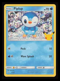 Piplup Holo 20/25 McDonald's Celebrations 2021 - Pokemon TCG - Image 1